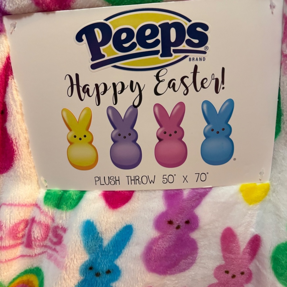 VIRAL Peep Plush Blanket Easter 50 x70 - Picture 2 of 4